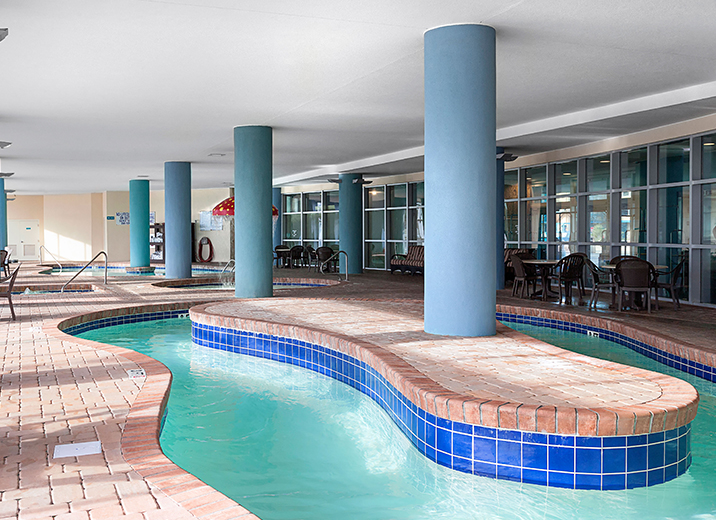 Indoor Pool Deck at Bay View Resort