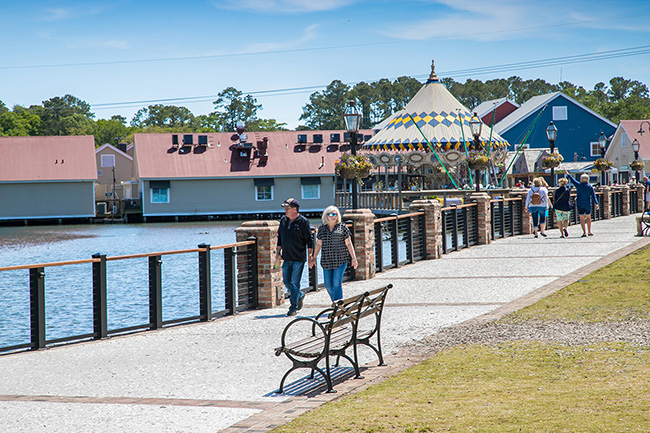 Barefoot Landing Walkway