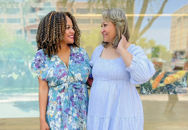 Belk - two ladies in dresses