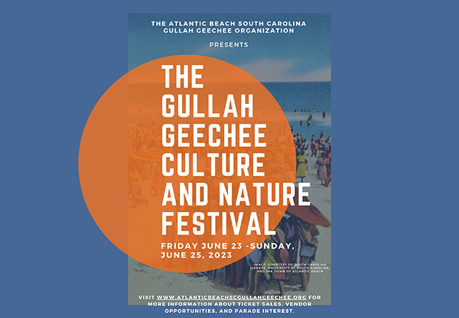 Atlantic Beach Gullah Geechee image with graphics