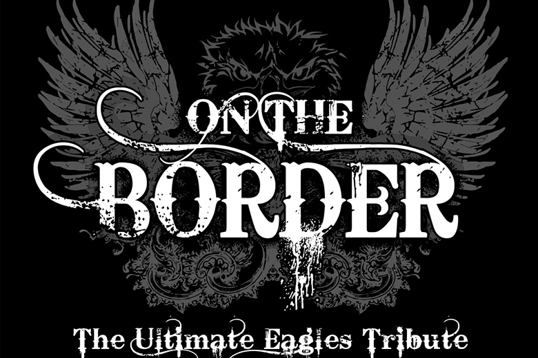 Graphic with On The Border text and Eagle background