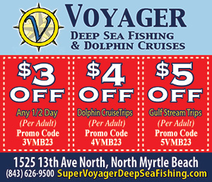 Voyager Deep Sea Fishing & Dolphin Cruises - $3 Off Any 1/2 Day; $4 Off Dolphin Cruise