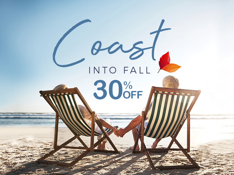 People in beach chairs with deal title text