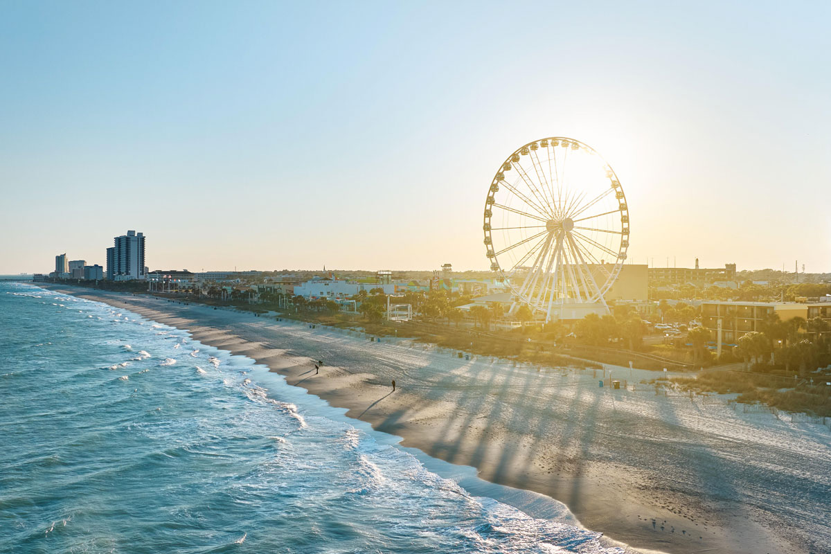 Myrtle Beach Skyline Oceanfront Downtown SkyWheel Myrtle Beach Skyline Oceanfront Downtown SkyWheel