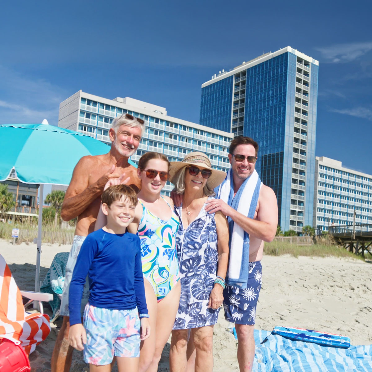 Family Photo on The Beach