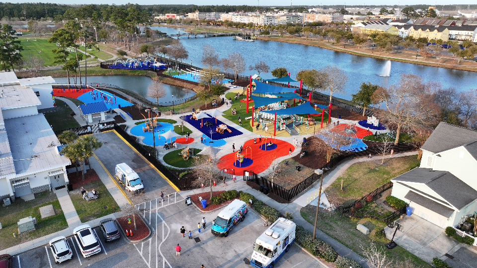 Savannah's Playground aerial shot