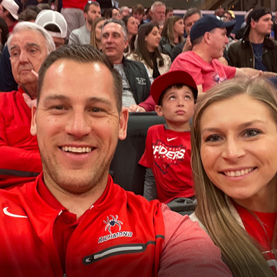 UFB A10 Conference Richmond fans at basketball game