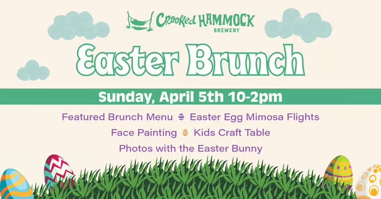 Crooked Hammock's Easter Brunch flyer.