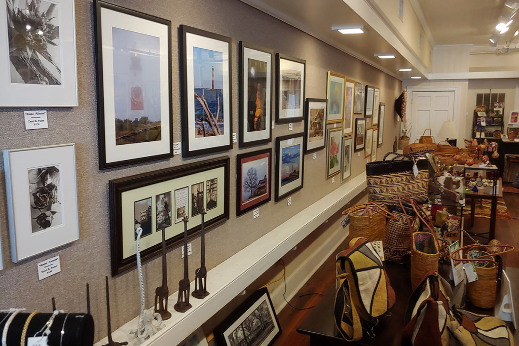 Gift shop with local artist's work