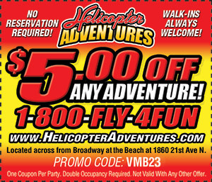 Helicopter Adventures - $5 Off Any Adventure