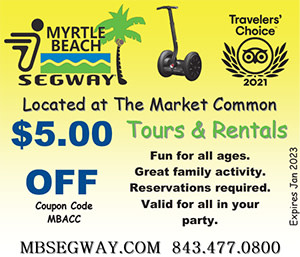 2023 Myrtle Beach Segway VisitMyrtleBeach.com coupon