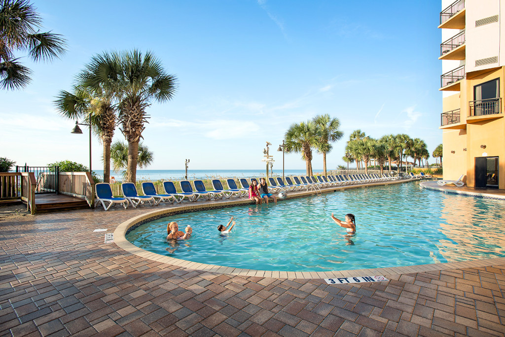 Oceanfront pool deck