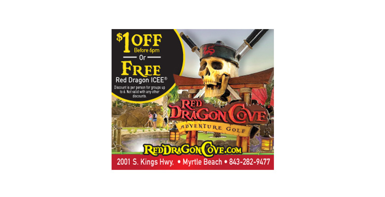 Red Dragon Cove Adventure Golf - $1 Off or Free Red Dragon ICEE Photo
