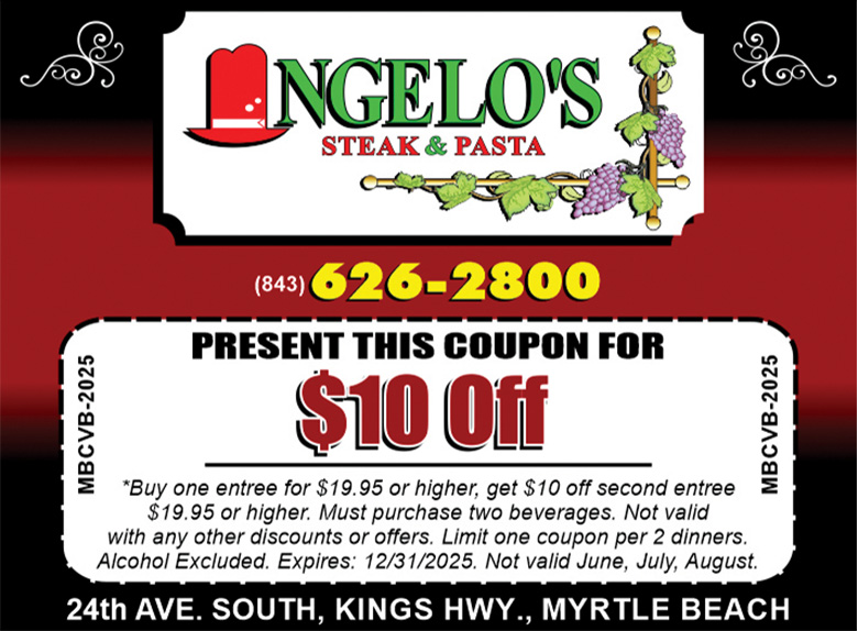 Angelo's Steak & Pasta - BOGO $10 Off One Entree  Photo