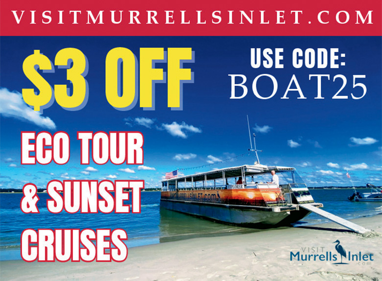 Visit Murrells Inlet Cruises & Tours - $3 Off Eco Tour & Sunset Cruises Photo