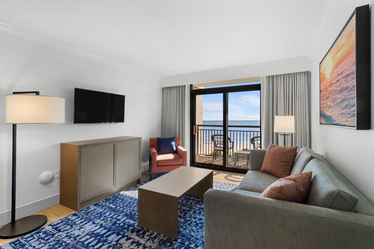 Ocean Reef Resort - South Tower Three Bedroom Deluxe Condo - Living Room Photo
