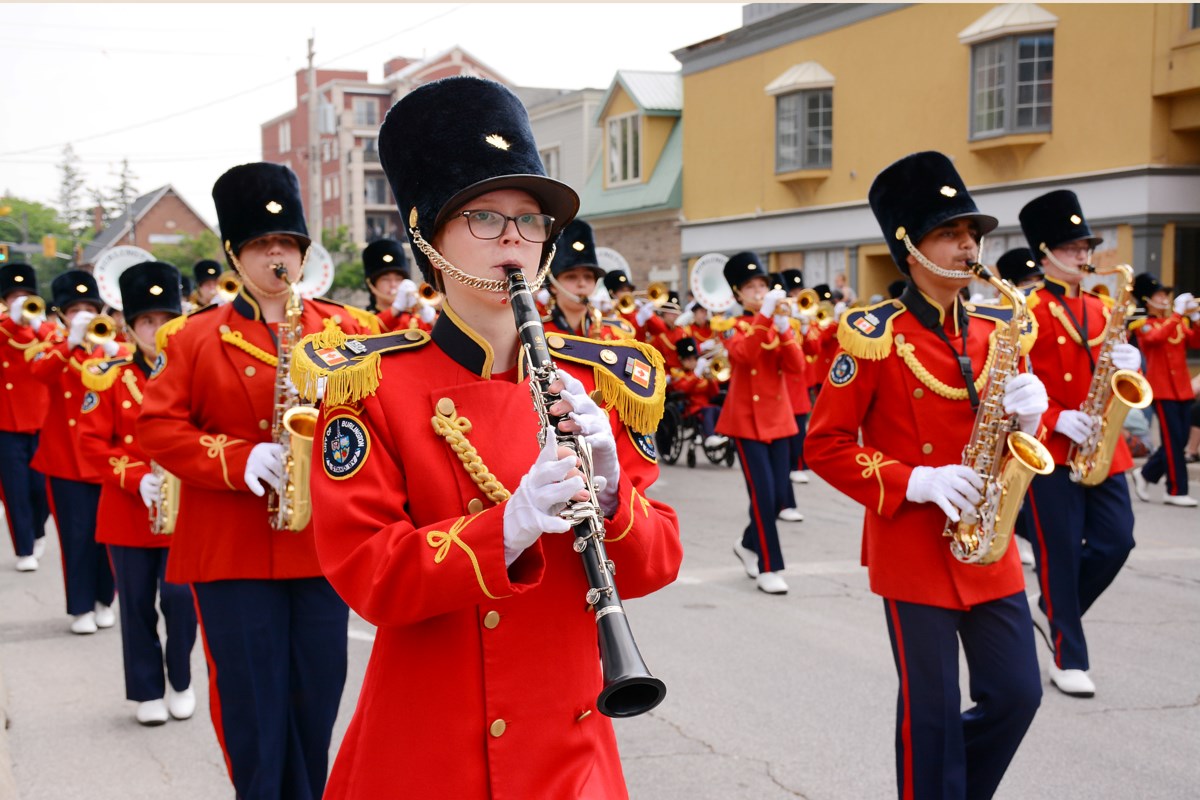 Burlington Teen Tour Band Performing at Can-Am Days Festival Photo