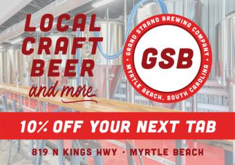 Grand Strand Brewing - 10% Off Your Next Tab Photo