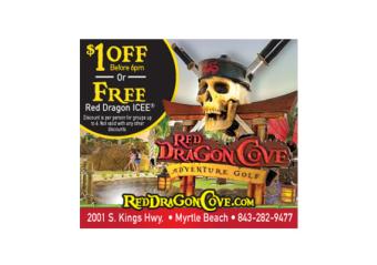 Red Dragon Cove Adventure Golf - $1 Off or Free Red Dragon ICEE Photo