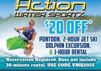 Action Water Sportz - $20 Off Pontoon, 2-Hour Jet Ski Dolphin Excursion & 1-Hour Rental Photo