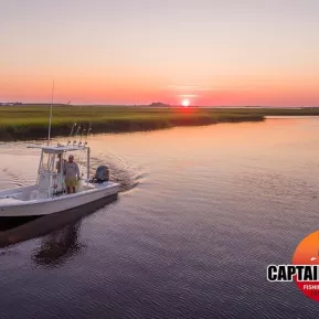 Sunrise over Little River South Carolina