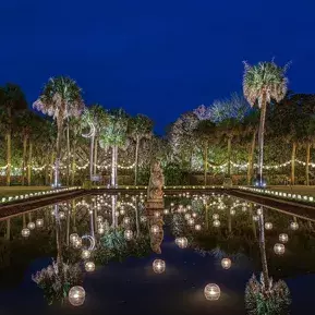 Nights of a Thousand Candles pond with candles