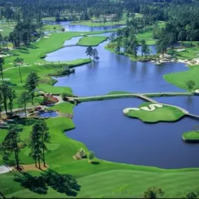 King's North aerial with large lake and greens