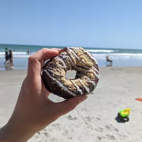Donuts on the beach