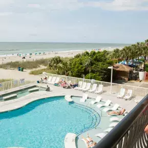 hotel BLUE balcony view