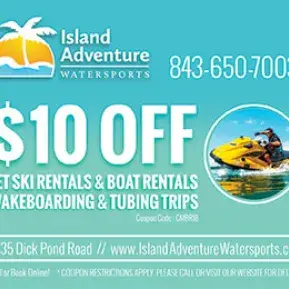 2023 Island Adventure Watersports VisitMyrtleBeach.com coupon Photo 8