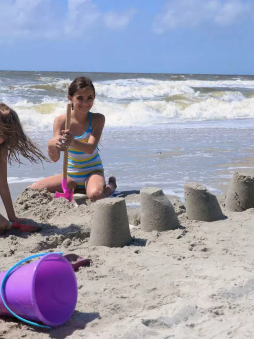 Sandcastle on the beach