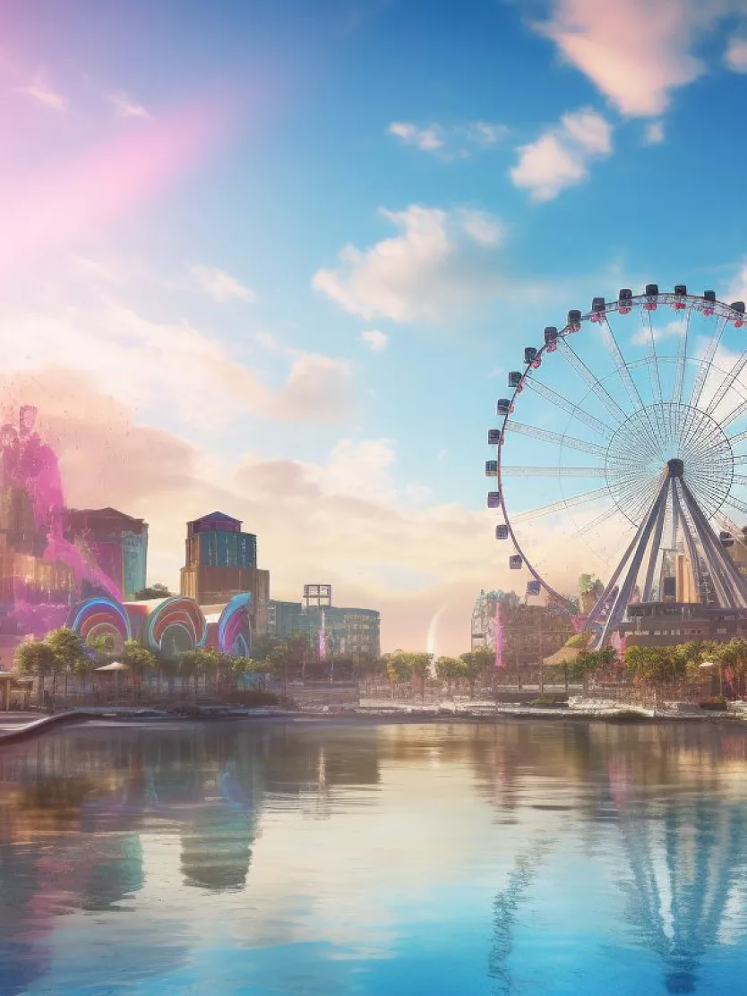 AI generated hero shot of Myrtle Beach skyline