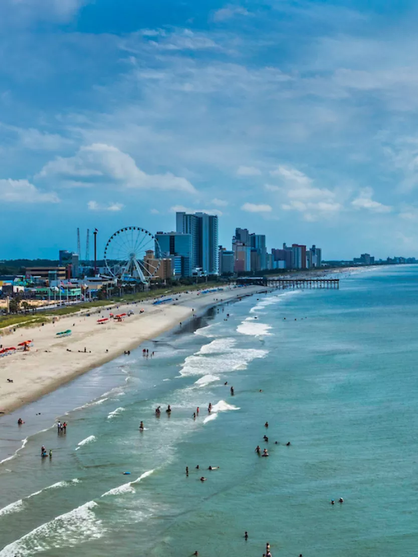 Aerial of the Myrtle Beach skyline