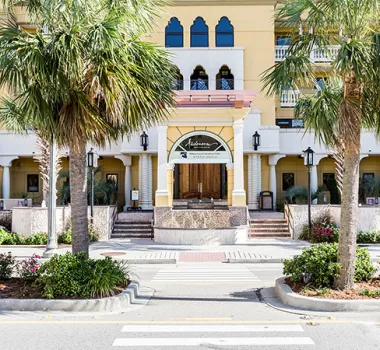 Anderson Ocean Club building entrance Anderson Ocean Club building entrance