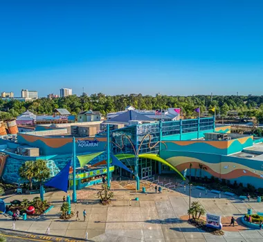 Ripley's Aquarium building aerial