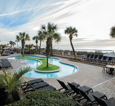 Compass Cove Pool Area on the Ocean