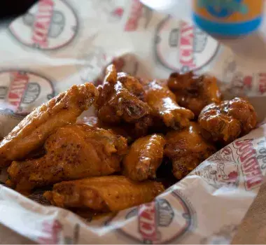 Chicken Wings displayed on plate