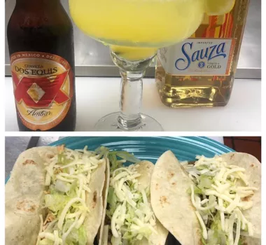 Tacos displayed on platter