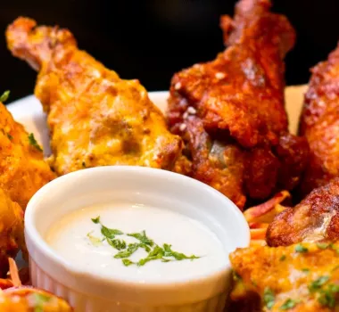 Chicken Wings displayed on plate