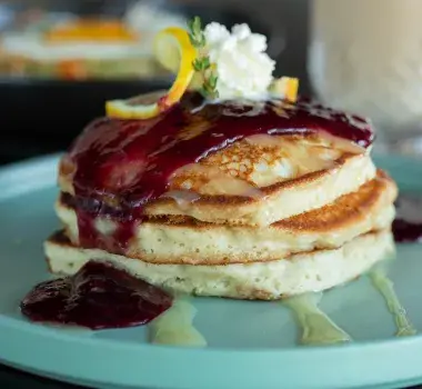 Lemon Ricotta Pancakes at Winna's Kitchen