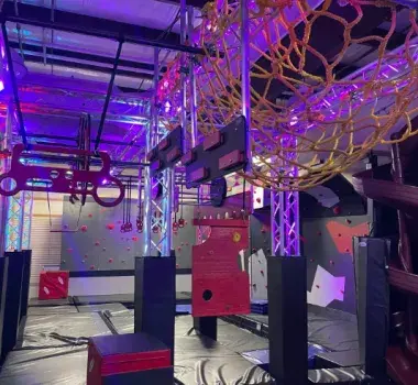 Inside of Beast Ninja Gym in Myrtle Beach
