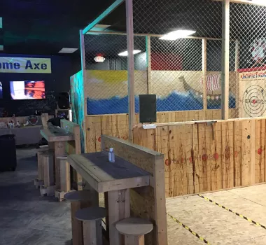 Inside of Jack Axe Throwing