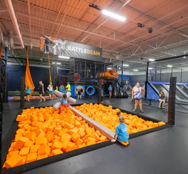 Kids Playing at Sky Zone Trampoline Park