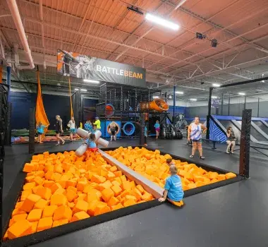 Kids Playing at Sky Zone Trampoline Park