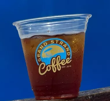 Iced Coffee at Grand Strand Coffee in Market Common