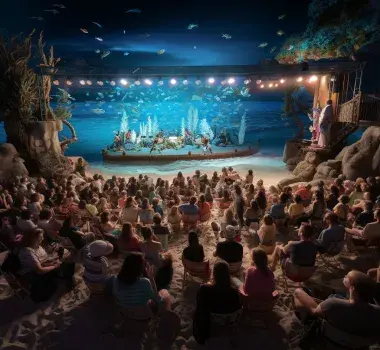 AI generated live entertainment shot of Myrtle Beach