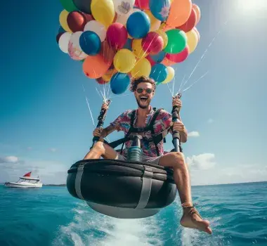 AI generated picture of watersports in Myrtle Beach