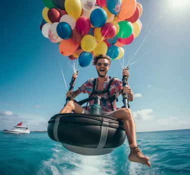 AI generated picture of watersports in Myrtle Beach