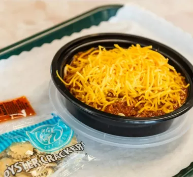 Bowl of chili at Burkys Grill in Myrtle Beach