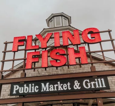 Entrance to Flying Fish Market in Barefoot Landing